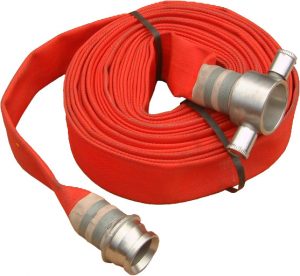 Red Fire Hoses with Coupling