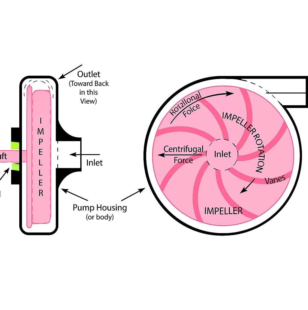 Parts of Centrifugal Pump (Impeller)