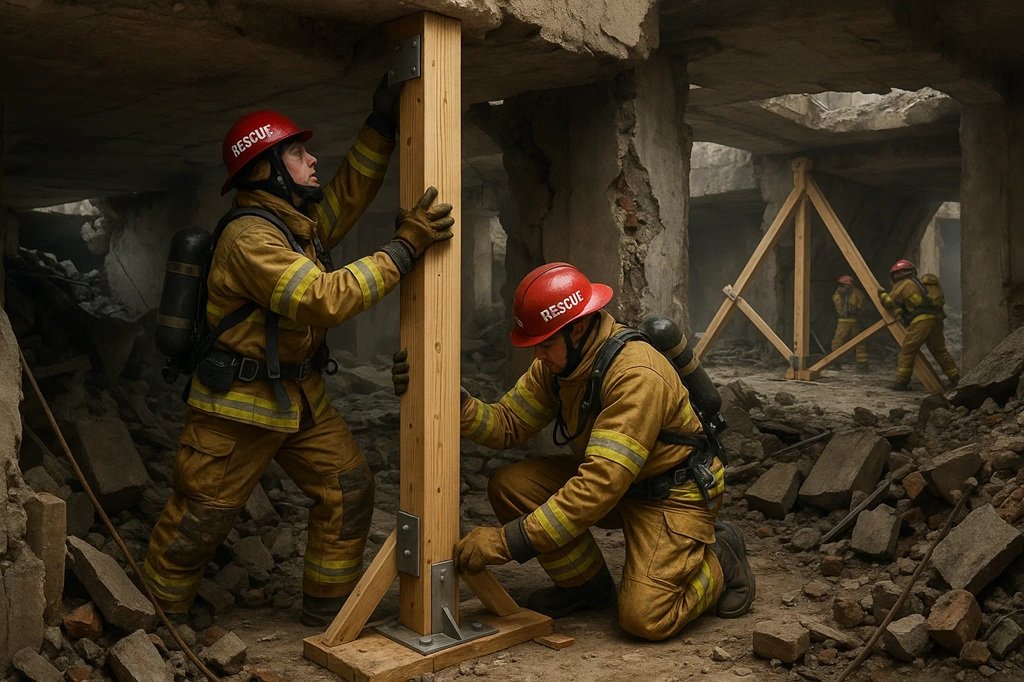 Shoring Methods at emergency site