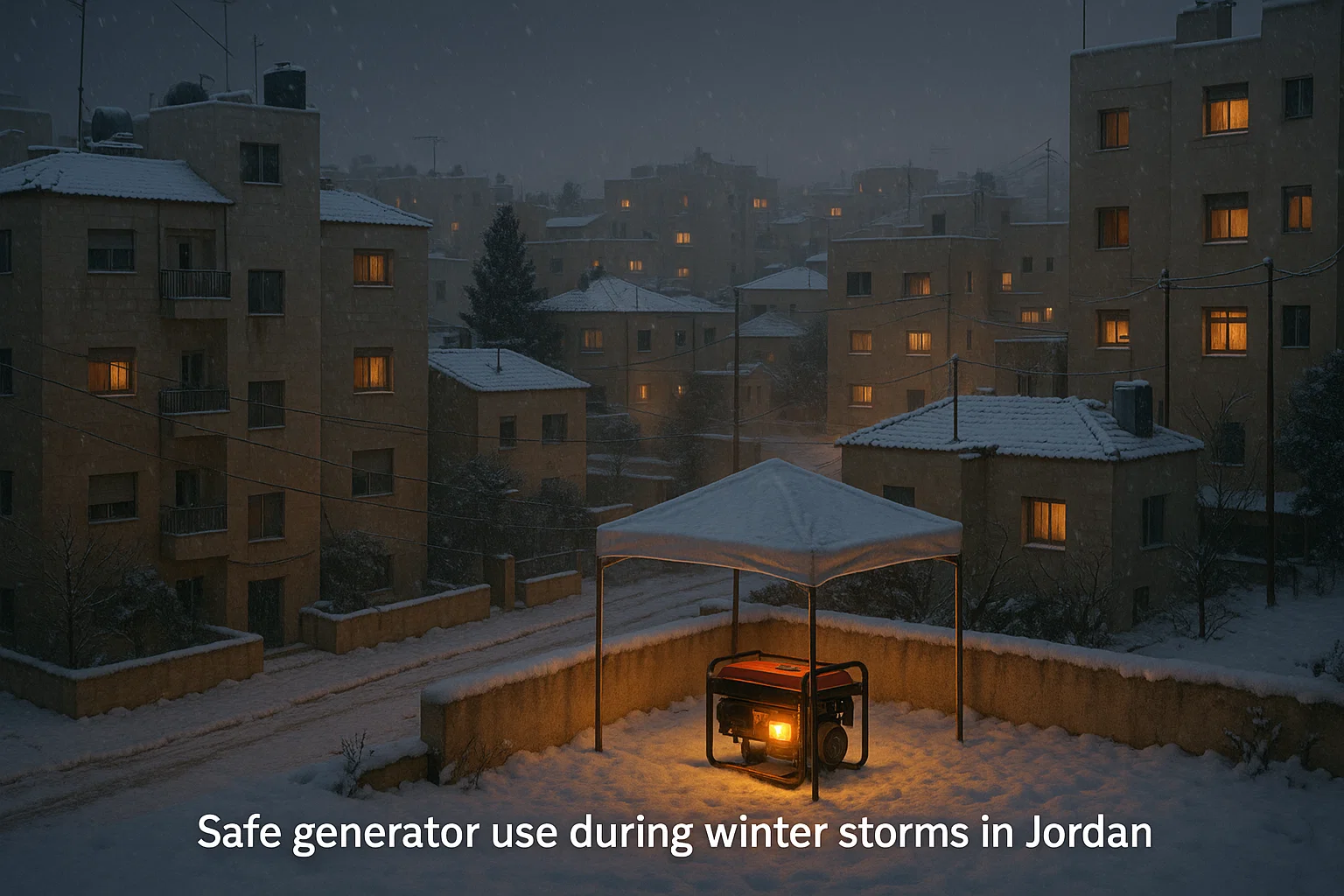 Home 1 Safe generator use during winter storms in Jordan