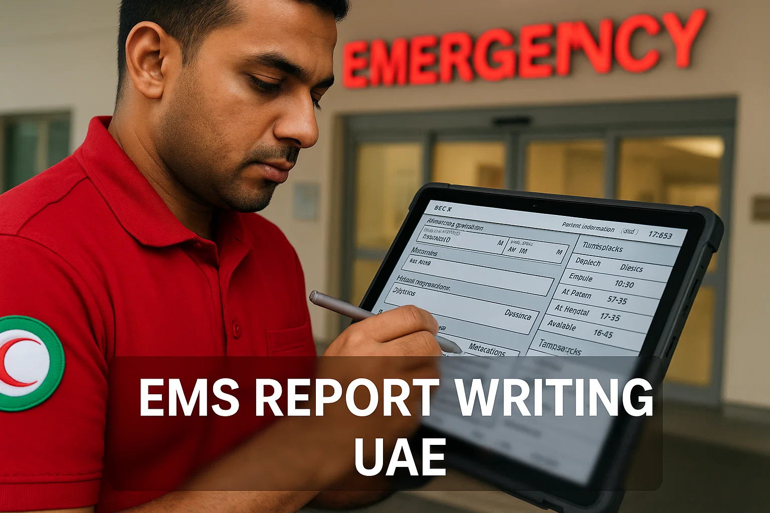 EMS report writing guide for UAE responders
