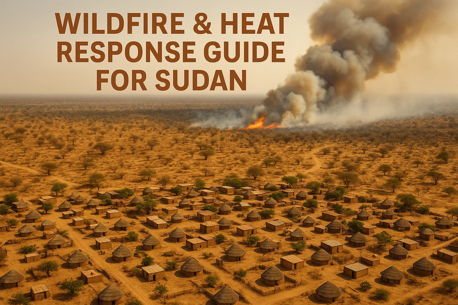 Wildfire and heat response guide for Sudan