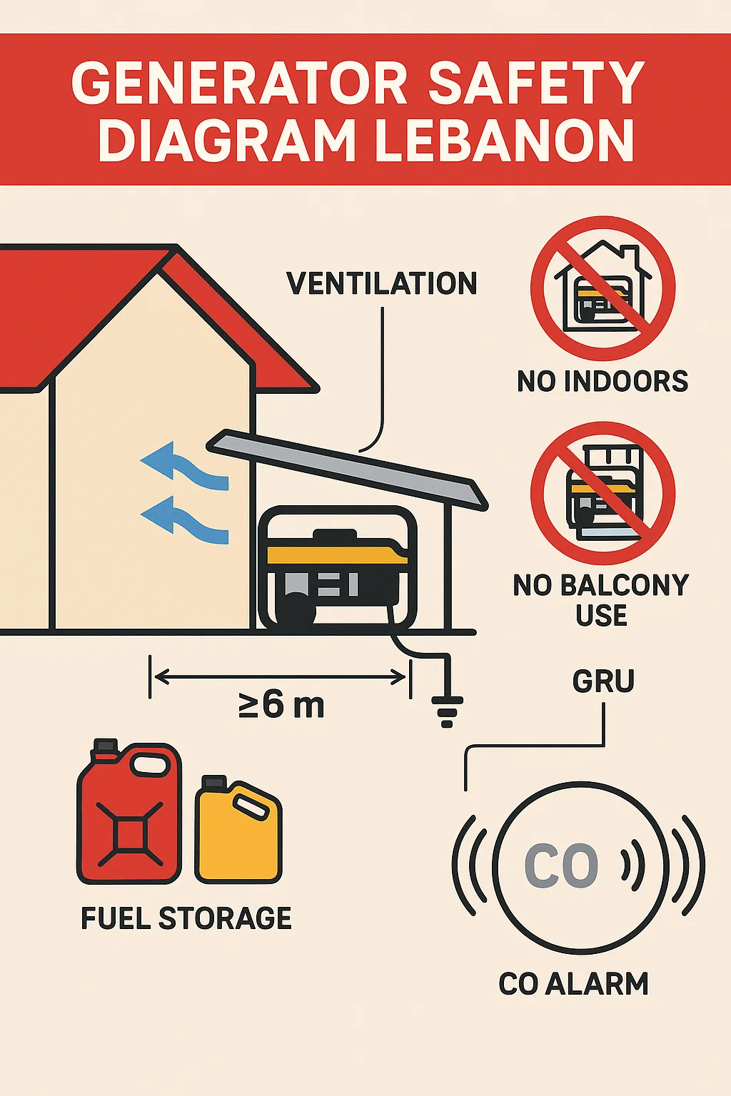Winter Storm Generator Safety in Lebanon 2 Lebanon generator safety infographic