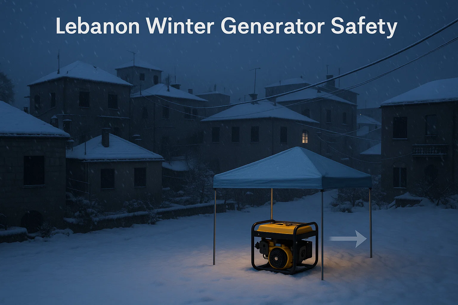 Winter Storm Generator Safety in Lebanon 1 Generator safety during Lebanon winter storms
