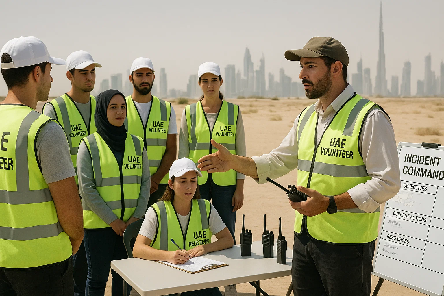 Volunteer Coordination Checklist for United Arab Emirates 1 UAE volunteer coordination briefing during disaster response