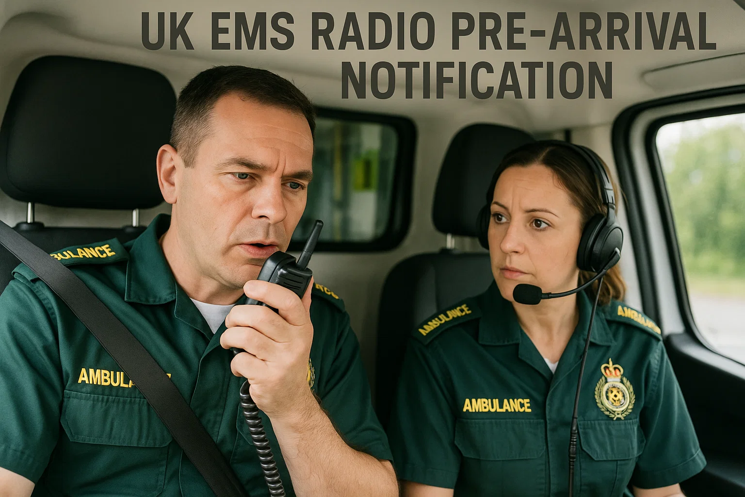 Streamlined UK Radio & Telephone Pre-Arrival Notifications for Safer Patient Transfers 1 Radio/Telephone Pre-Arrival Notification UK EMS