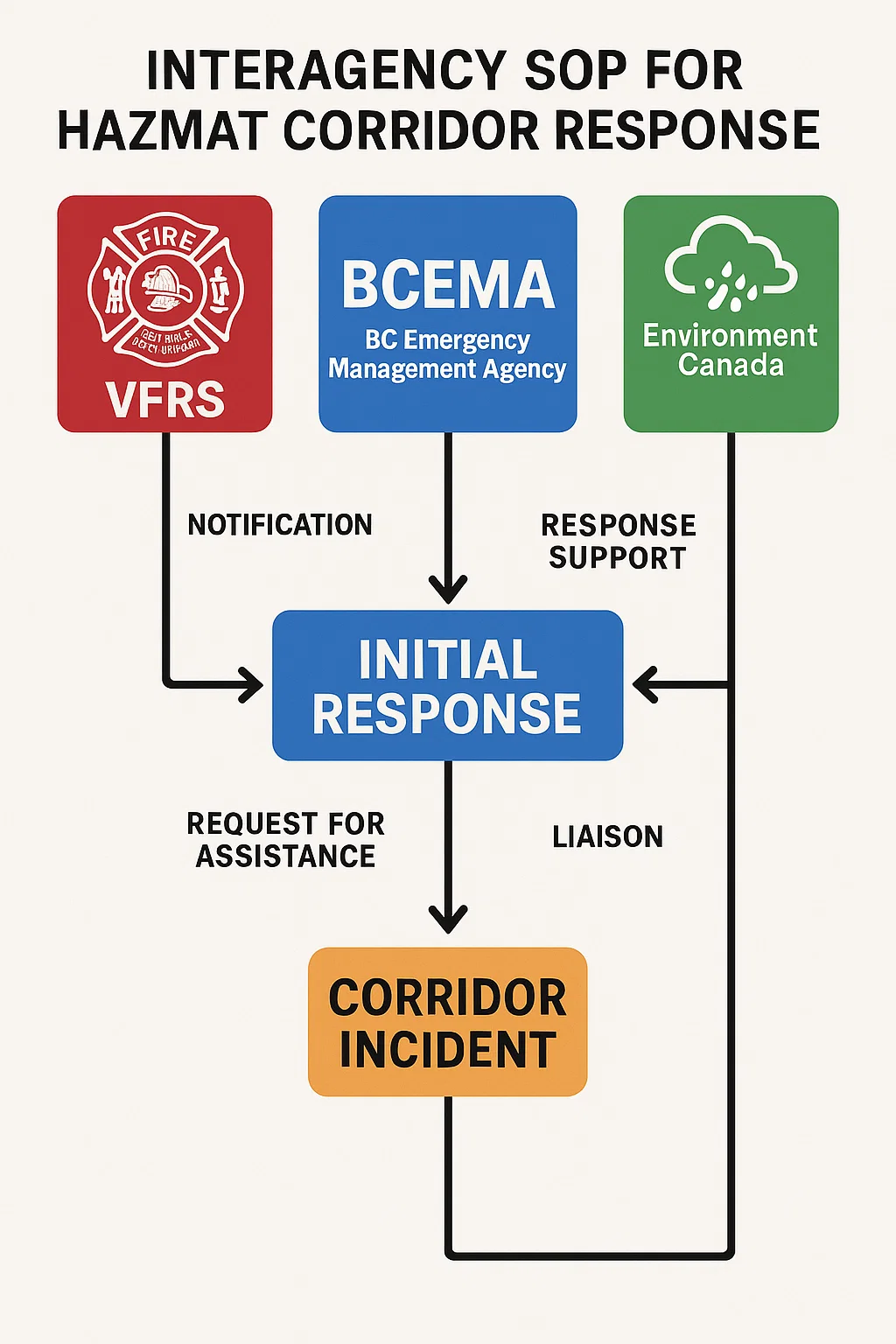 Vancouver interagency HazMat SOP infographic